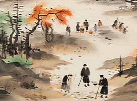 村口交谈