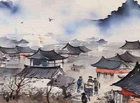 山村的早晨