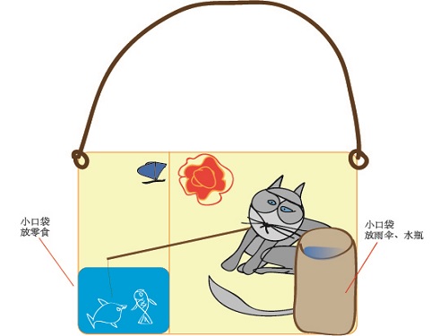 小猫钓鱼包
